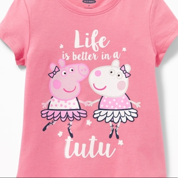 NWT Peppa Pig Short Sleeve Top T Shirt - Picture 2 of 4